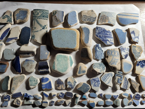 Blue sea china - blue, pottery