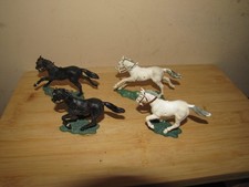 Vintage Herald Horses plastic