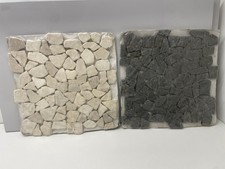 B&Q LAVA MOSAIC TILES - BLACK