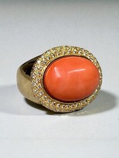 Vintage 18K Yellow Cabochon