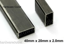 SGS Mild Steel RECTANGLE BOX Section Bespoke Sizes Bandsaw Cut from UK Supplier