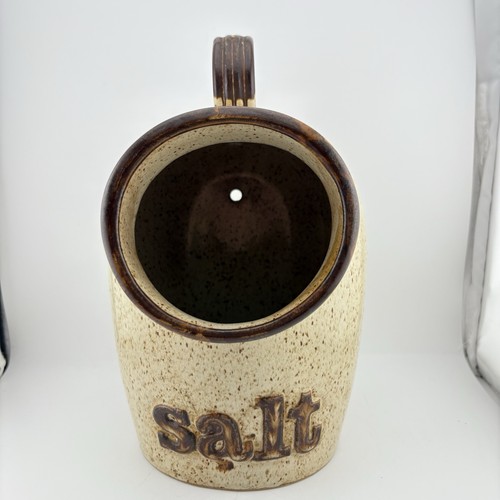 Studio pottery open salt - pottery,