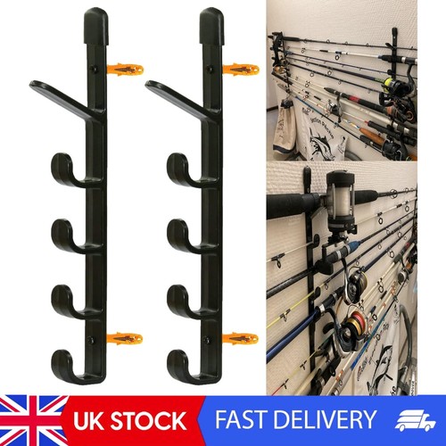 Fishing rod wall storage rack - fishing,