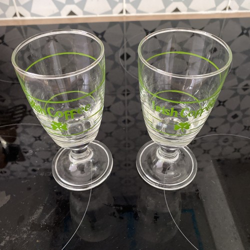 Irish coffee glasses pair - coffee,