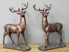 Pair of 2 Large Bronzed Effect