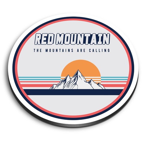 Round fridge mdf magnet - 1x,