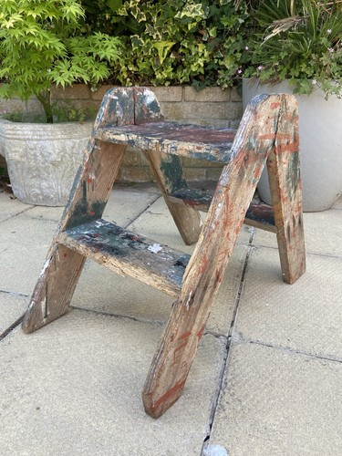 Rustic wooden step - rustic,