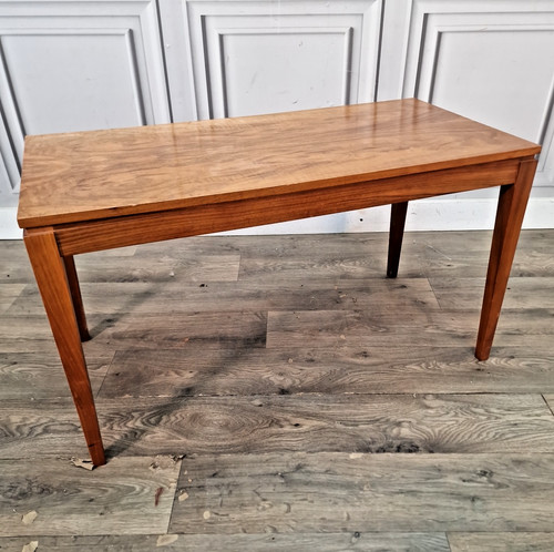 Vintage walnut coffee table - table,
