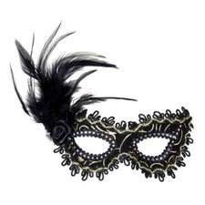 Black Eyemask With Rose