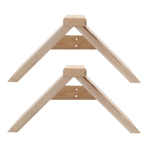 Wooden pigeon perch 2pcs - wooden,