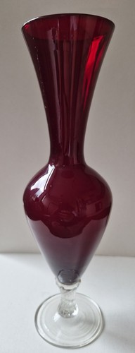 Vintage ruby red glass - ruby,