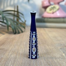 Vintage Bohemian Cobalt Blue