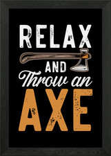 Axe Throwing Hatchet Framed