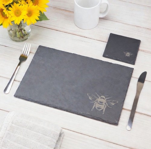 Slate placemats and coasters - slate,