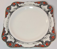 Crown Ducal Art Deco Orange