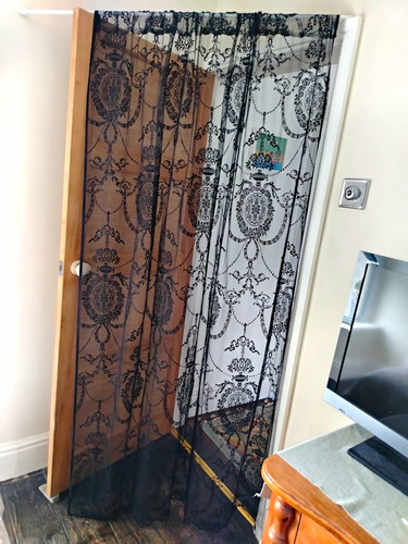 Pair stunning black lace - black,