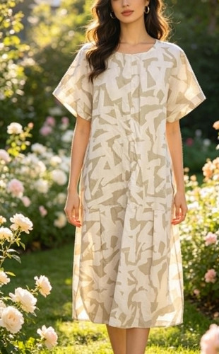 Oska linen balloon - , dress