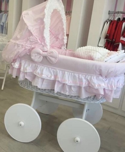 Pink baby crib cot - baby, crib/cot