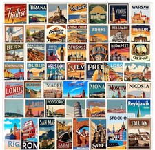 Rimowa European Cities Collection - 50 Stickers- Made In Germany 