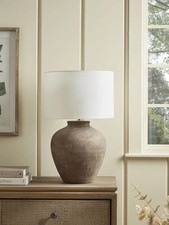 Aged Ceramic Table Lamp