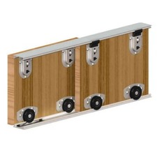 Sliding Door Track System Ares 70 kg / 1200 mm. 2 Door Gear Set For Wardrobe