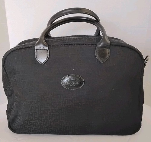 Vtg longchamp monogram travel - vtg,