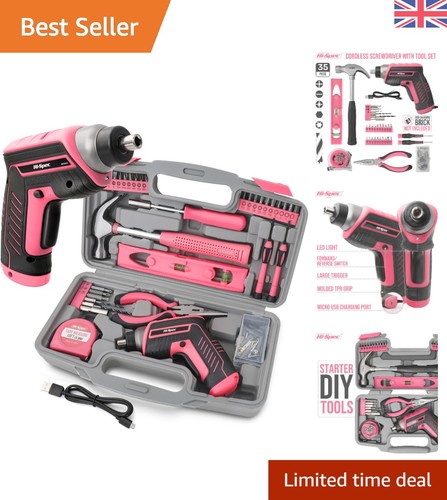 Complete 35pc pink - pink, toolbox