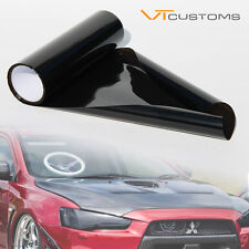 Dark Black Headlight Tint Film Smoke Fog Tail Lights Tint Car Fog [ 30 x 60cm ]