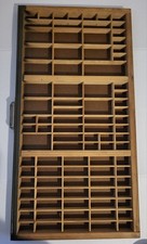 Trinket Shelf Drawer Letterpress Tray Shadowbox Display Farmhouse @ 32" X 16.5"