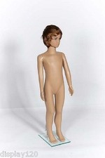 Child Unisex Age 5-6 Plastic Display Mannequin Torso Fleshtone With Stand TSS335