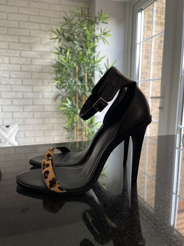 Zara black heels uk5 - black, eu38
