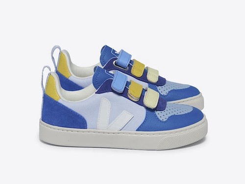 Veja leather multico swan - multico,