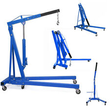 Hydraulic Folding Engine Crane Hoist Lift Stand 2000kg Garage Workshop 2 Ton