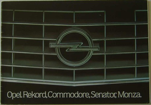 Opel monza senator commodore - opel,