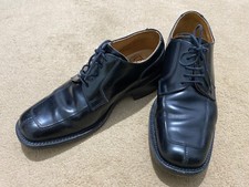 LOAKE Mens UK 8 Black Leather