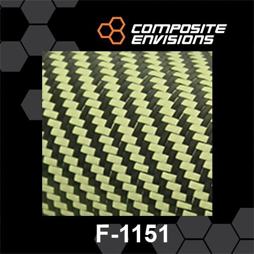 Carbon fiber yellow - fiber/yellow, aramid