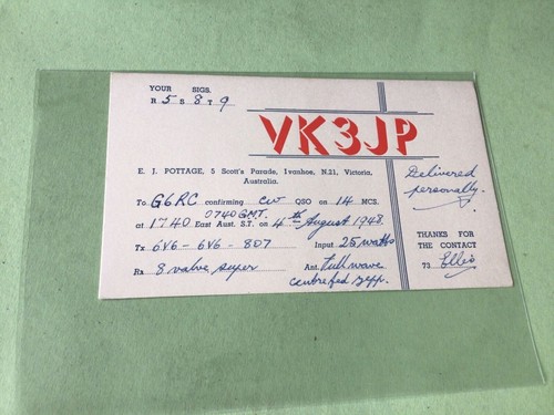 Vintage qsl radio - vintage,