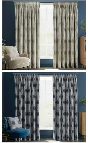 Crushed velvet curtains pair - velvet,