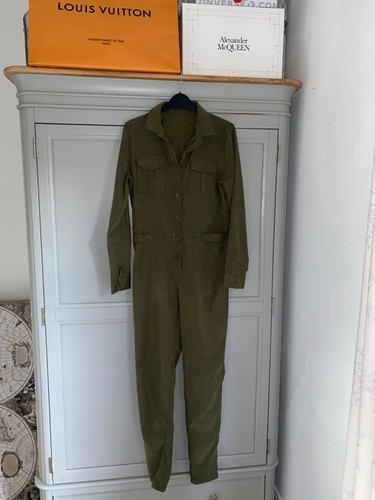 Khaki utility jumpsuit size - utility,