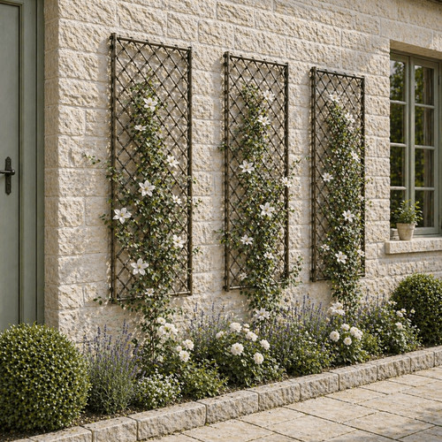 Willow garden trellis panel - willow,