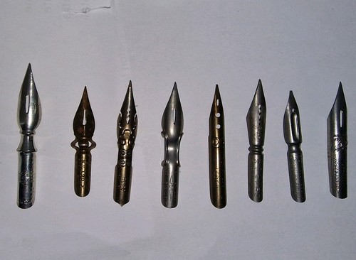 Vintage dip pen nibs - pen, pre
