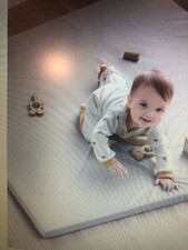Vegan Leather Baby Play Mat, 50x50 Foam Cushioned & Waterproof  for Playpen new