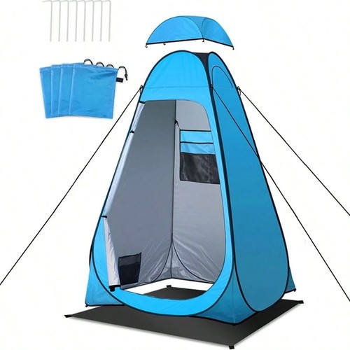 Pop shower tent - up,