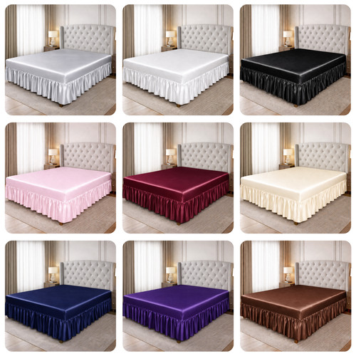 Luxury silk satin valance - luxury,
