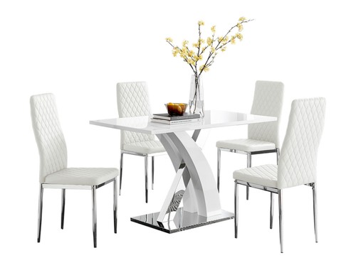 Atlanta white high gloss - high,