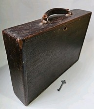 Vintage wooden attache case