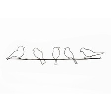 Art for the Home Bird on a Wire Metal Wall Art