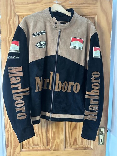 Marlboro suede leather jacket - suede,
