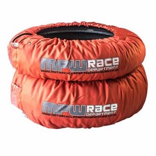 MPW Race Dept Analog Tyre Warmers for Superbikes 120 Front/180-190 Rear - Orange
