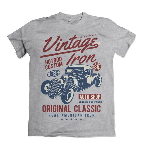 Vintage iron mens shirt - t,